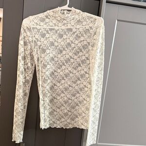 White lace top